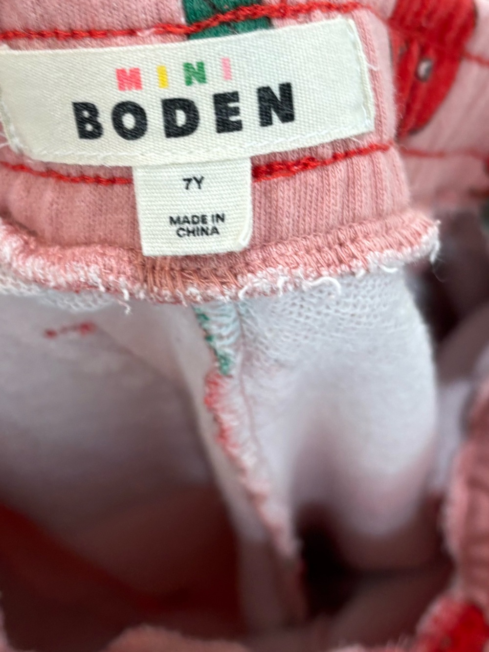 Mini Boden Apple Jogger Sweatpants - Picture 4 of 4